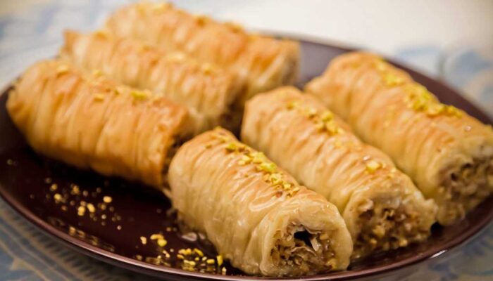 Пахлава из теста фило крученая