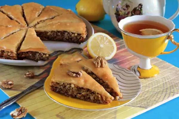 Лимонная пахлава из теста фило