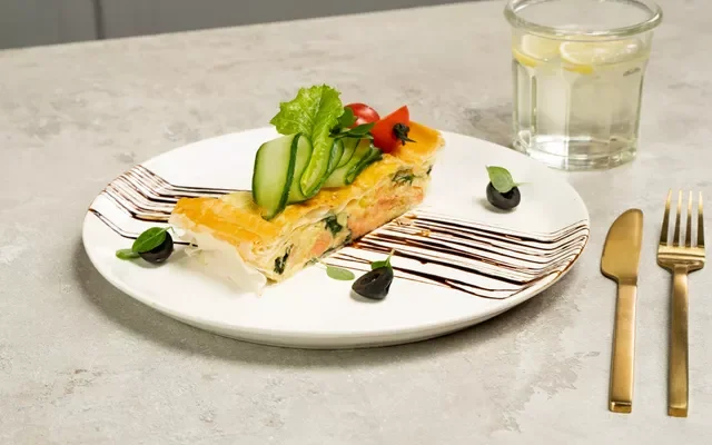 Пирог с семгой