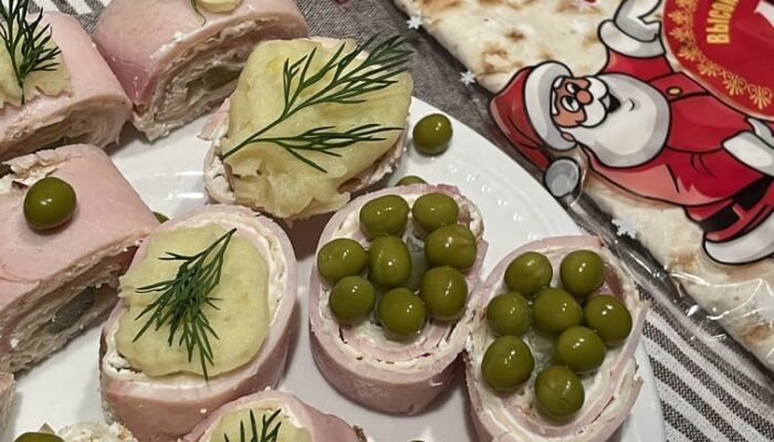 Рождественские роллы (видео)