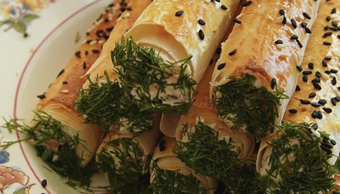 Трубочки из лаваш и теста фило (видео)