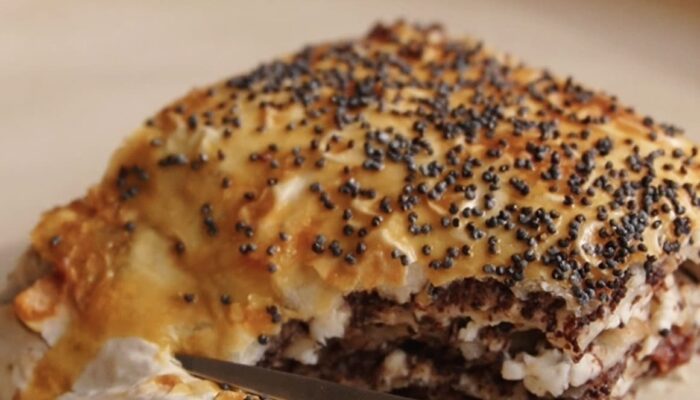 Маковый рулет из лаваша (видео)